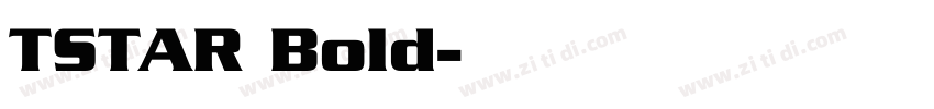 TSTAR Bold字体转换